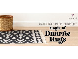 A COMFORTABLE AND STYLISH TAPESTRY - MAGIC OF DHURRIE RUGS