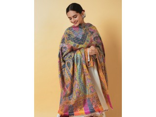 Exquisite Pashmina Kalamkari Shawl – A Timeless Masterpiece