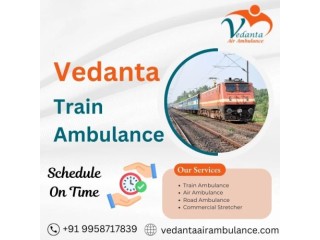 Vedanta Train Ambulance Service in Raipur with Excellent Medical Assistance for Long-Distance Transport