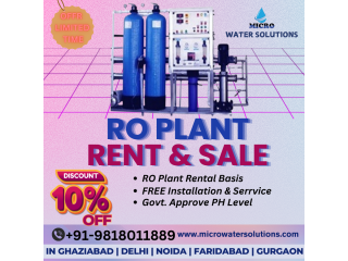 RO PLANT RENT & SALE – FULLY AUTOMATIC & HIGHLY EFFICIENT!