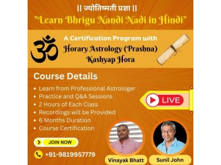 Learn Bhrigu Nandi Nadi in Hindi with Horary Astrology (Prashna – Kashyap Hora) [Recorded Course]
