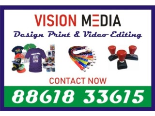 Vision Media Specialized in Rubber Stamp | Multi Colour Lan Yard Print | 2037