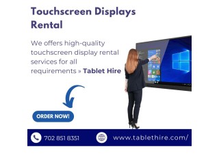 Touchscreen Rentals for Events and Exhibitions