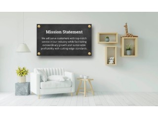 "Mission Statement Signs NJ: Showcase Your Business Values with Custom Designs"