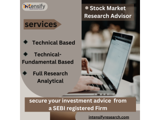 Intensify Research Services Is Low investment and high growth in Stock Market Research Advisor