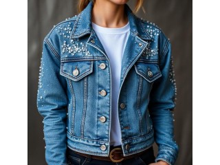 Crystal Denim Jackets At 20% Discount