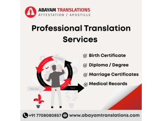 Professional Translation | Document Translation | Abayam Translations